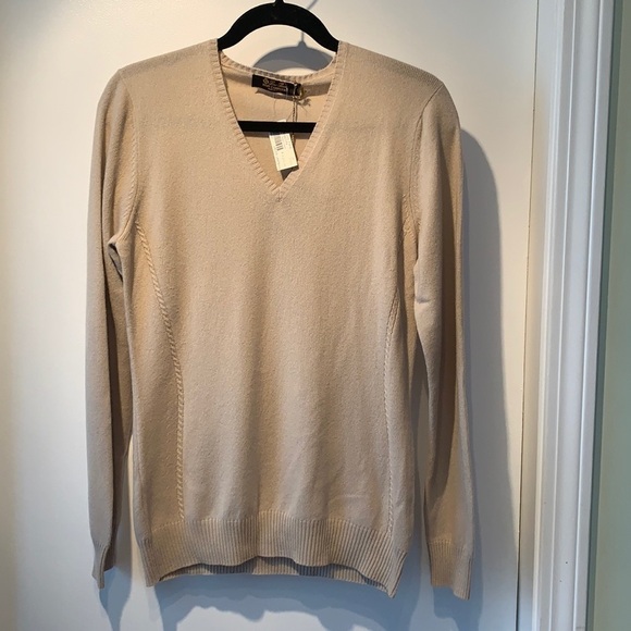 Loro Piana Baby Cashmere V-Neck Sweater 48 - Picture 1 of 13